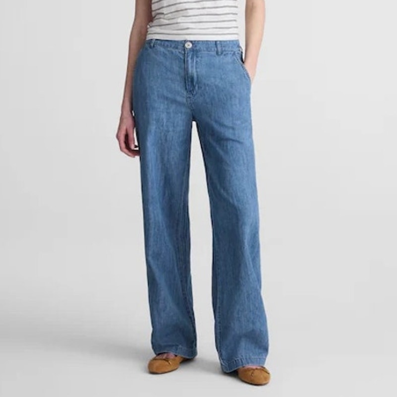 Madewell The Zoe Relaxed Straight Denim Pant Ullman Wash Size 00 Nwt